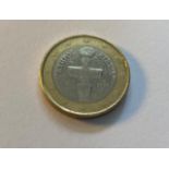 Rare 1 Euro of Cyprus Kibris 2008