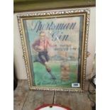Sportsman Gin a great spirit framed advertising print {46 cm H x 35 cm W}