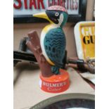 Bulmer's Cider Woodpecker advertising figure {21 cm H x 8 cm Dia.}.