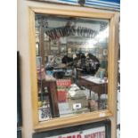 Southern Comfort framed advertising mirror {61 cm H x 49 cm W}.