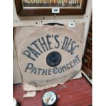 Early 20th. C. Pathe's Concert Disc Shop Display. {50 cm H x 50 cm W}.