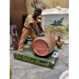 Lemon Hart Rum ceramic advertising figure {7 cm H x 23 cm W X 14xm D }.