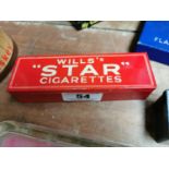 Wills Star cigarettes domino set in original box {4 cm H x 16 cm W x 5 cm D}.