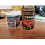Huntley and Palmer miniature advertising tin. {5 cm H x 4 cm W}.