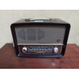 1950's EKCO Bakelite radio with original back . { 25cm H X 33cm W X 16cm D }.