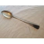 English silver serving spoon. Hallmarked in London 1813. Makers: Josiah and George Piercy. Wt.: