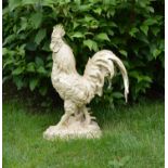 Cast iron model of a Rooster {68 cm H x 50 cm W}.