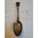 Early Irish silver tablespoon Hallmarked in Dublin Marks rubbed Wt: 66grs