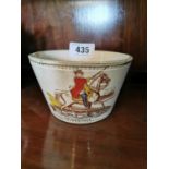 William of Orange stoneware sugar bowl {8 cm H x 14 cm Dia.}.