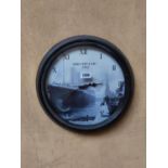 RMS Titanic wall clock. { 46cm Dia }.