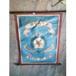 19th. C. De La Salle Boys School Cavan banner { 118cm H X 91cm W }.