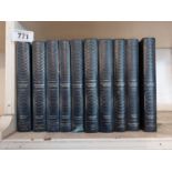 Complete leather bound set of Somerset Maugham - ten volumes.