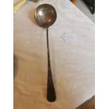 English silver soup ladle Hallmarked in London 1799 Maker's mark possibly Richard Crossley Wt.: