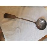 English silver plated soup ladle Maker Walker & Hall Sheffield