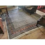Indian hand knotted 100% pure wool carpet { 339cm L X 249cm W }.