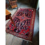 Decorative carpet square {184 cm L x 115 cm W}.