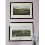 Set of four hunting prints - The Meath, The Ward, The Kildare mounted in ebonised frame