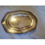 American sterling silver card tray F M Whiting North Attleboro Massachusetts 1878- 1940 Wt: