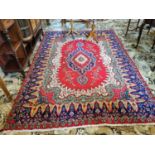 Decorative carpet square {293 cm L x 195 cm W}.