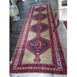 Decorative carpet runner {360 cm L x 120 cm W}.