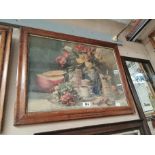 Rare Van Houten's advertising print in original frame. { 54cmH X 70cmW }.