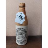 Caseys Drogheda Brewery stoneware Ginger beer bottle {22 cm H x 7 cm Dia}