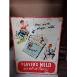 Player's Mild Cigarettes Full of Flavour showcard. {40 cm H x 30 cm W}.