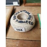 Ask for Old Chums Tobacco match stike and holder. {6 cm H x 12 cm W}.