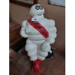 Compositon Michelin Man advertising figure. {39 cm H x 37 cm W x 31 cm D}.