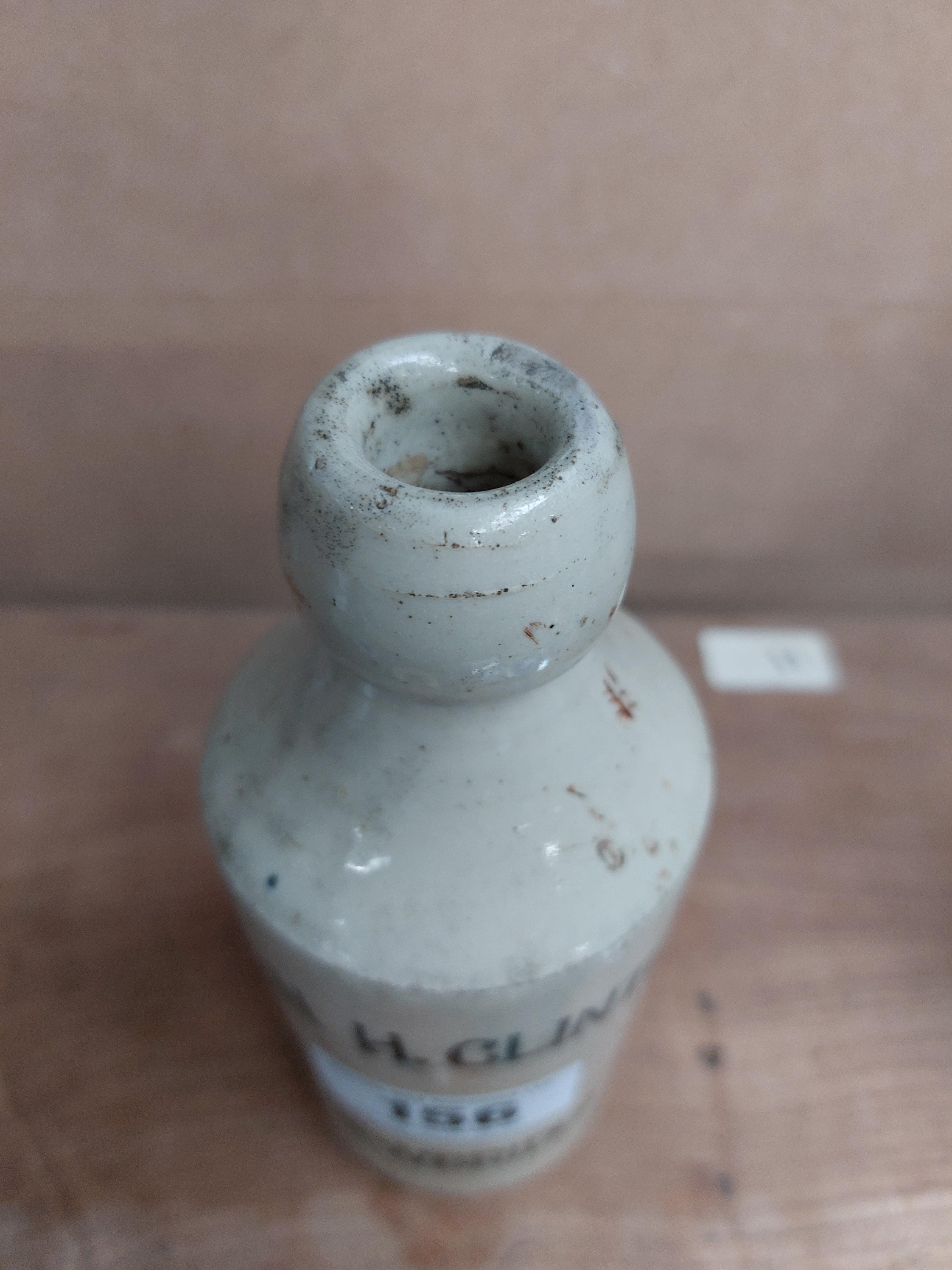 John H Clinton Newbridge stoneware Ginger beer bottle. {19 cm H x 7 cm Dia}. - Image 2 of 3