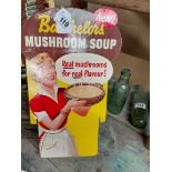 Batchelor's Soup cardboard display advertising sign. {43 cm H x 25 cm W}