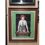 Dunville's Is The Best Whiskey framed advertising print {80 cm H x 68 cm W}.