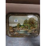 Marshall's Farola tin plate advertising tray. { 31 cm H x 42 cm W}.