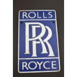 Rolls Royce alloy wall plaque. { 30cm H X 20cm W }.