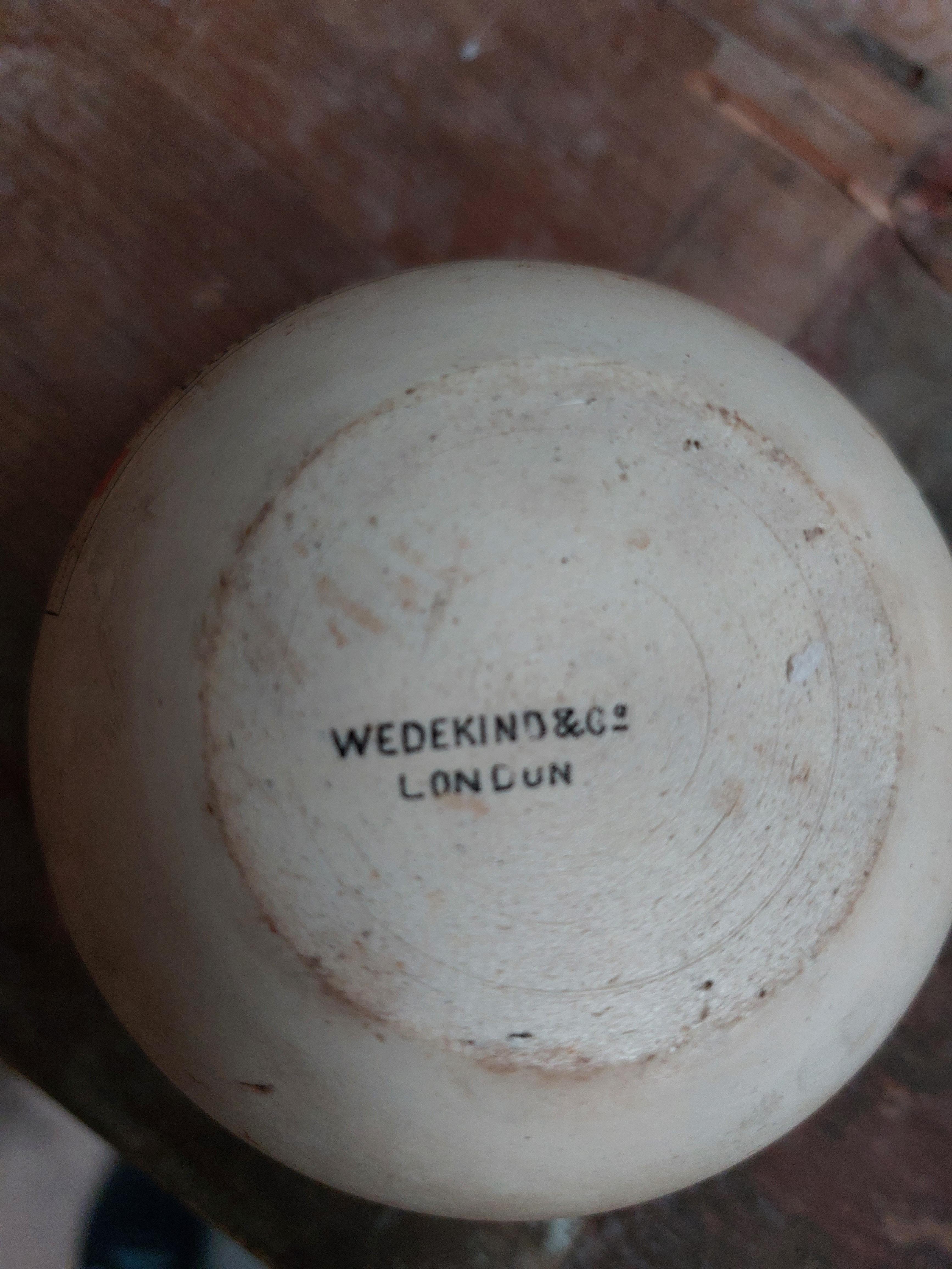Early 20th C. Thwaites Soda Dublin Stoneware match holder.. { 7 cm H x 9 Dia}. - Image 6 of 6