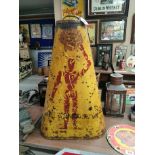 Very Rare Shell Single Double Triple Golden Lubricating Oil Stickman Garage display cabinet. {80