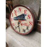 Guinness For Strength Guinness for Time advertising clock { 60cm Dia }.