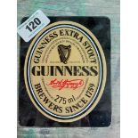 Guinness Extra Stout Perspex advertising sign. {16 cm H x 13 cm W}.