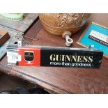 Guinness More Than Goodness Perspex advertising light up shelf sign {7 cm H x 36 cm W}.
