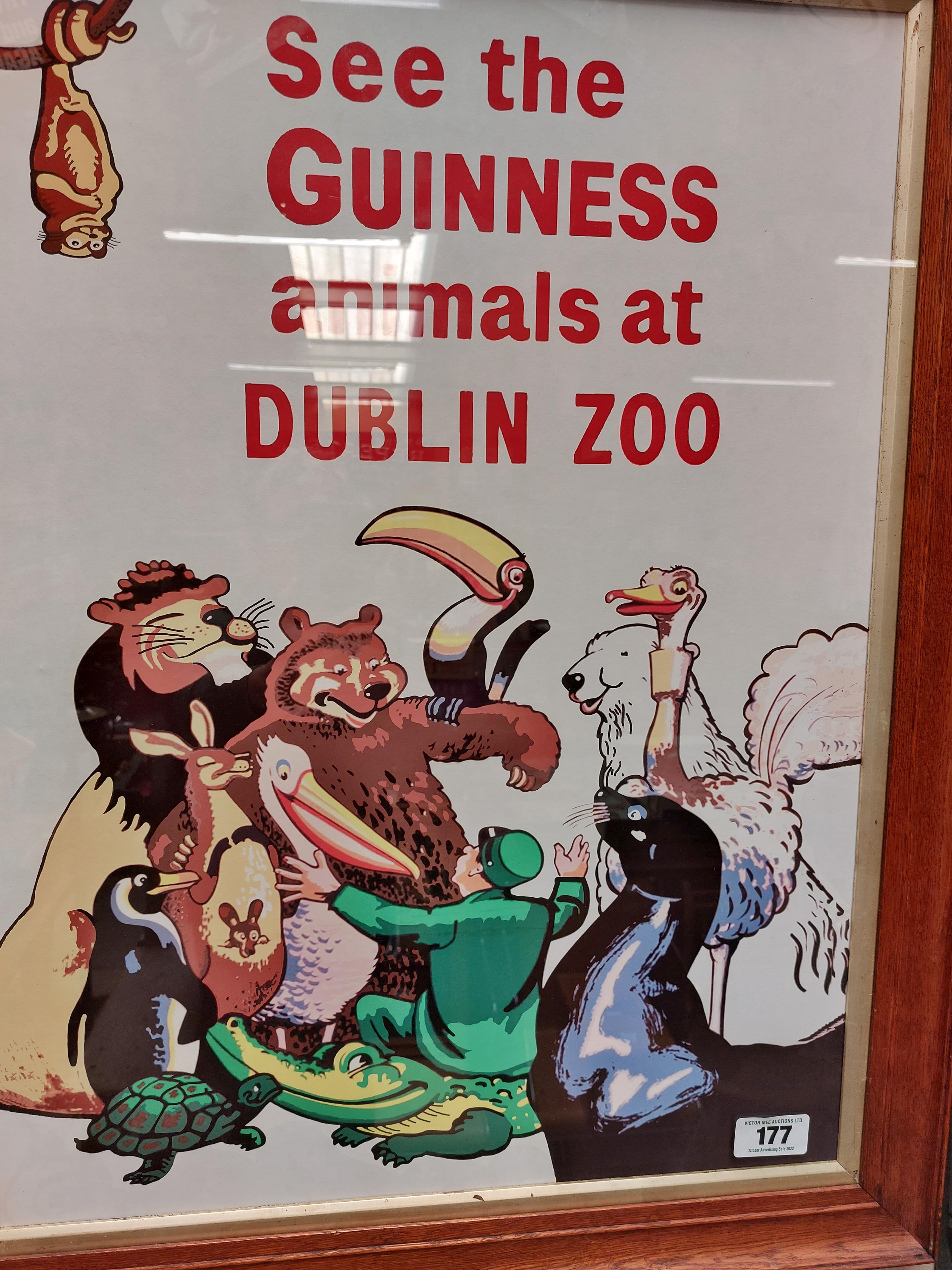 See The Guinness Animals in Dublin Zoo framed advertising print. {78 cm H x 60 cm W} - Bild 2 aus 2