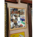 Players Bachelor Cork Tipped framed advertising sign {28 cm H x 23 cm W}.