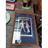 Bovril You Had It framed advertising print. {47 cm H x 31 cm W}.