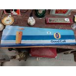 Two Fosters Lager Counter top beer mats. {21 cm H x 70 cm W}.