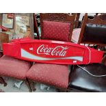 Coca Cola Light Up sign. {27 cm H x 115 cm W x 11 cm D}.