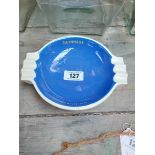 Carltonware ceramic Guinness ashtray. {5 cm H x 22 cm W x 19 cm D}.