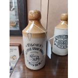 Kiloh's Old Style Ginger Cork stoneware ginger beer bottle {17 cm H}