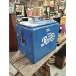 1950's Pepsi Cola cool box. { 47 cm H x 45 cm W x 34 cm D}