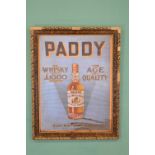 Paddy The Whiskey With a £1000 Guarantee For Age and Quality framed advertising print