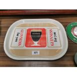 Guinness For You advertising drinks' tray {31 cm H x 43 cm W}.