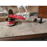 Tinplate Flit Sprayer. { 11 cm H x 24 x W}.